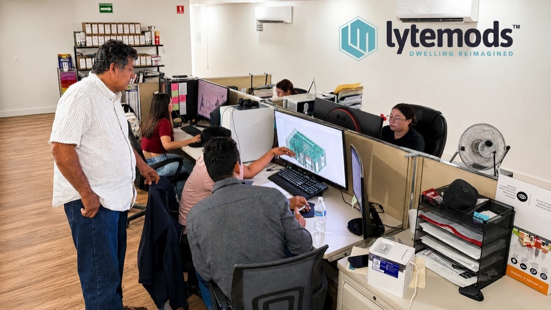 TESH team performing BIM coordination and quality assurance work in the office